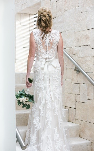 Back of wedding dress